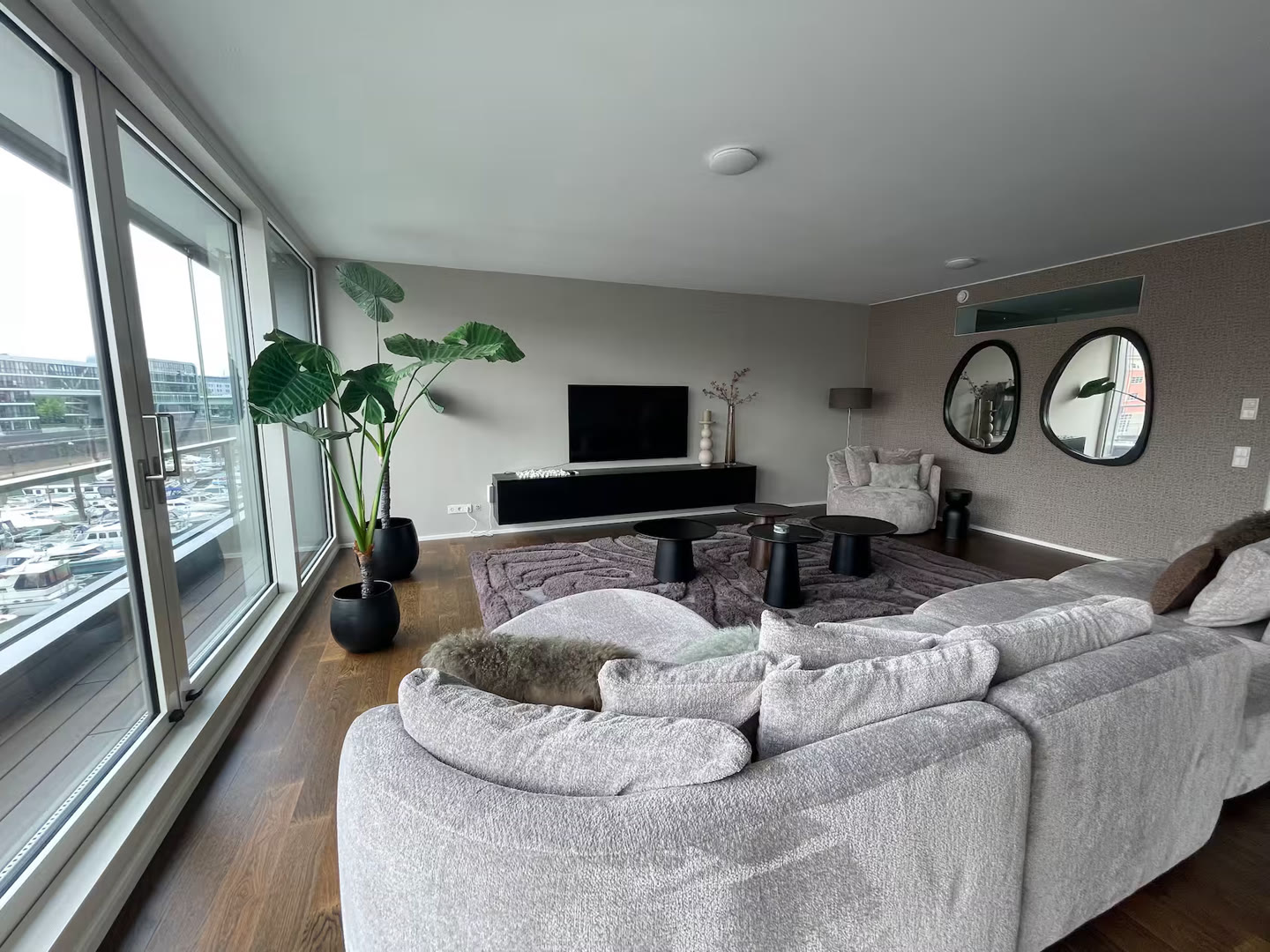 Standard photo of a lounge with sectional sofa